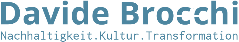 Davide Brocchi Nachhaltigkeit Logo blau